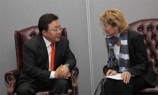 Монгол Улсын Ерөнхийлөгч Швейцарын Холбооны Улсын Ерөнхийлөгчтэй уулзав