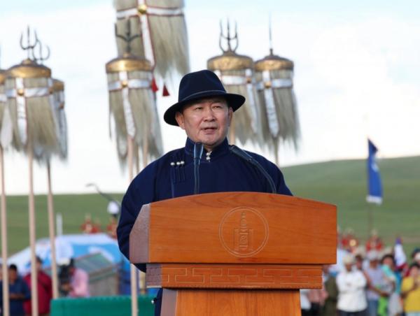 Монгол Улсын Ерөнхийлөгч Х.Баттулга Үндэсний их баяр наадмыг хааж үг хэллээ