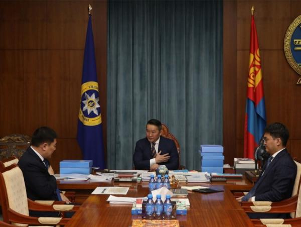 Монгол Улсын Ерөнхийлөгч Халтмаагийн Баттулгад Ерөнхий сайд Л.Оюун-Эрдэнэ бараалхлаа