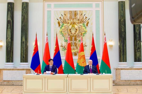 Монгол Улс, Беларусь Улсын Ерөнхийлөгч нар хэлэлцээний дүнгээр мэдээлэл хийлээ