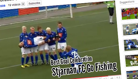 Исландын хөлбөмбөгийн Stjarnan F.C. клуб хошин үзүүлбэрээрээ алдартай 