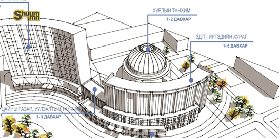 Хотын захиргааны шинэ цогцолборыг барих аж ахуйн нэгж шалгарлаа